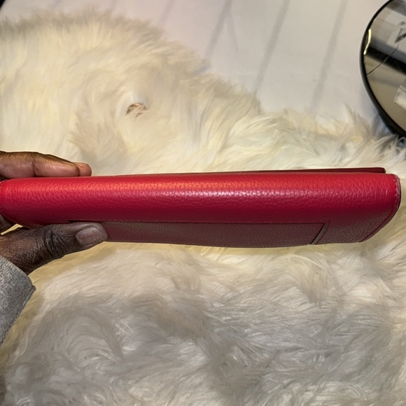 Celine Pink Drummed Leather Large Multifunction Flap Wallet NWT - Picture 11 of 17